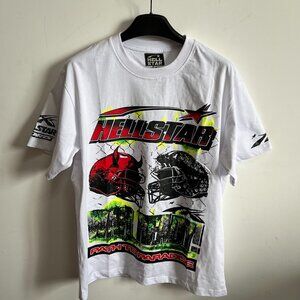 Hellstar White Round Neck Short Sleeve